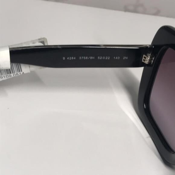 New Authentic Burberry BE4284 37588H Sunglasses – Black Frame / Violet Gradient main image 5
